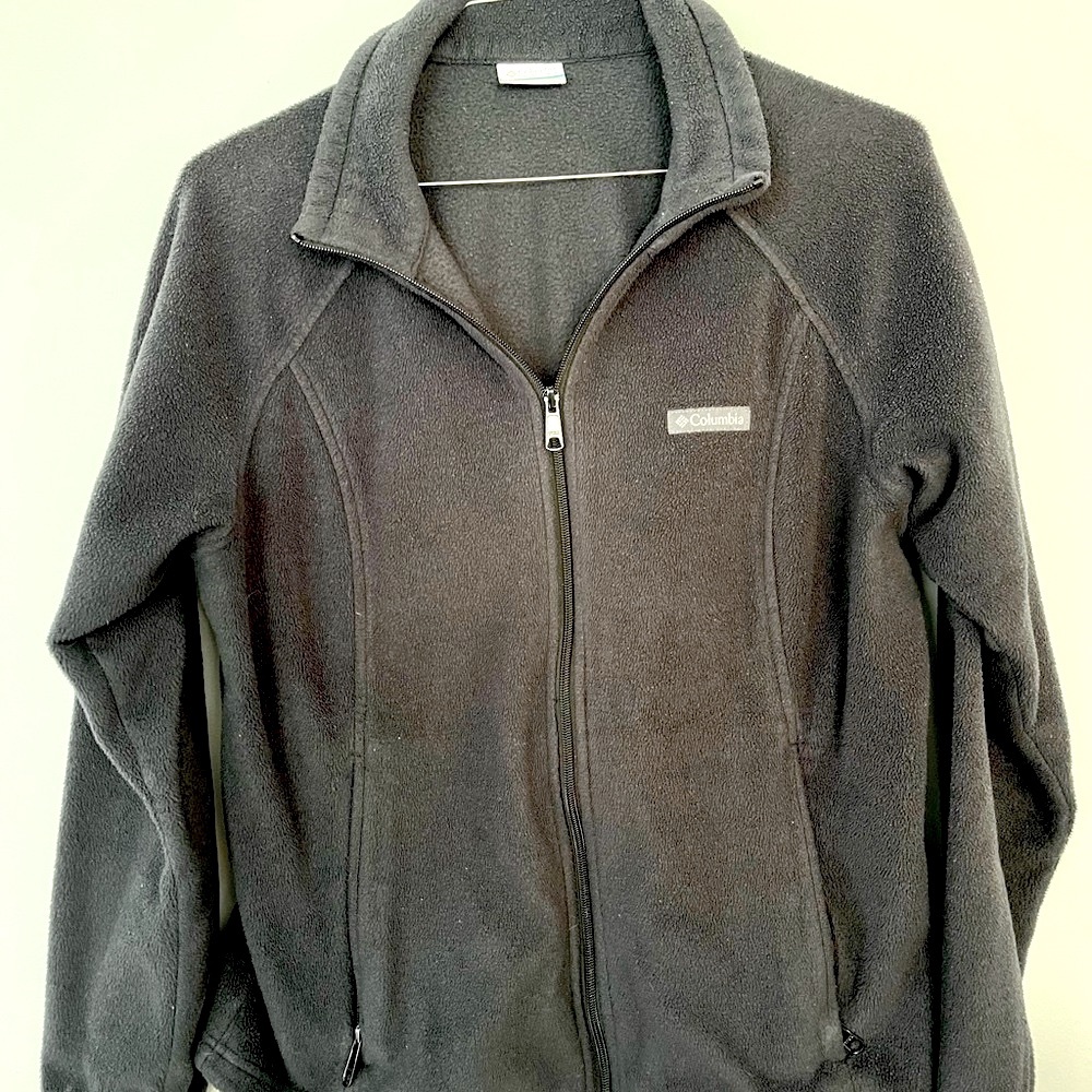 Columbia Black Fleece Jacket Womens XL